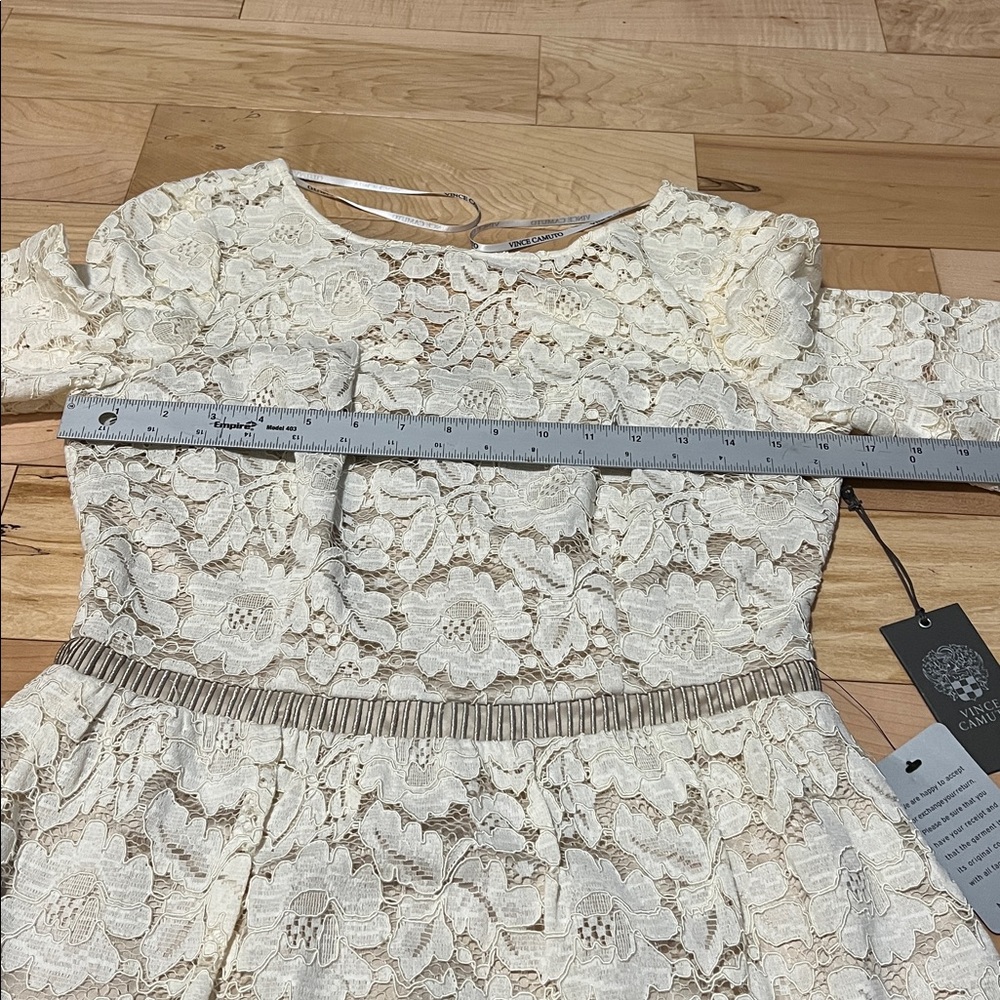 Vince Camuto Cream Lace Dress - Picture 3 of 16